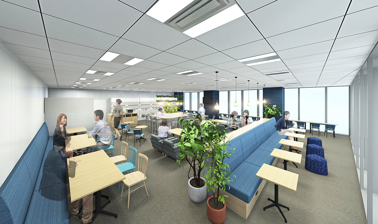 オフィスの移転・改装事例 - 想いをつなぐ「MUSUBI-むすび-」の空間