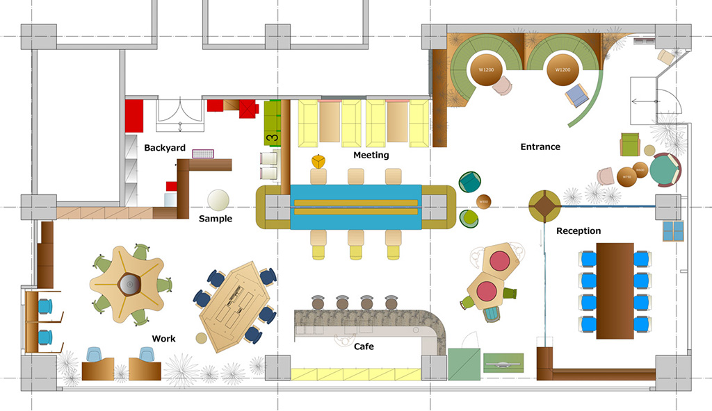 オフィスの個室はどこにレイアウトするのがよい？図面例や押さえておきたいポイントを紹介